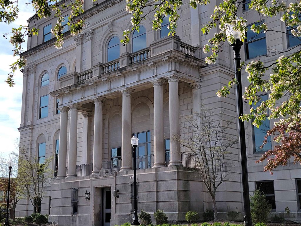 Porter County, Indiana Courthouse facade